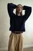 Shaina Mote Paolo V-Neck Sweater - Dark Iris - Thumbnail 5
