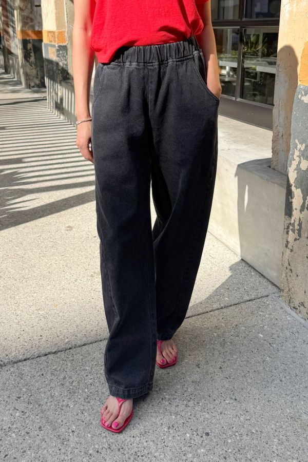 Le Bon Shoppe Arc Pants Long - Black Denim