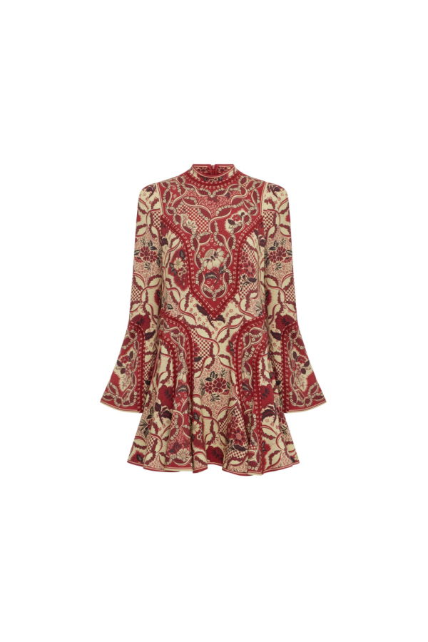 ALÉMAIS Kenny Mini Dress - Red