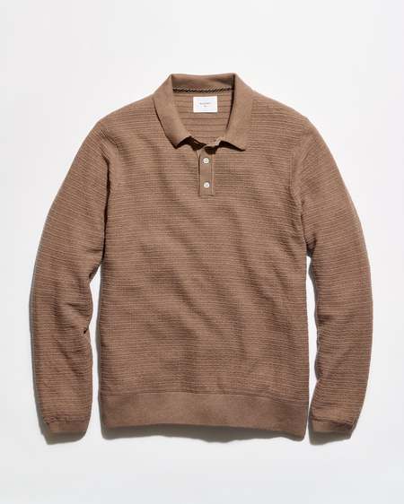 Kapital Lambs Wool Jersey Henley Tee - Light Gray | Garmentory