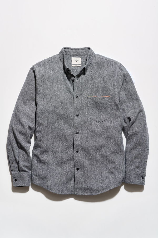 Billy Reid Twisted MSL 1-Pocket Shirt - Dark Chambray