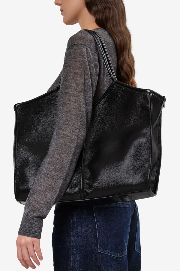 Hereu Calella Squared Medium Distressed Tote Bag
