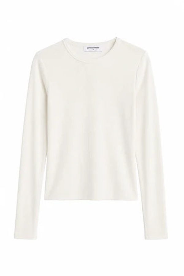 Perfect White Tee Ivanna Micro Modal Long Sleeve Tee