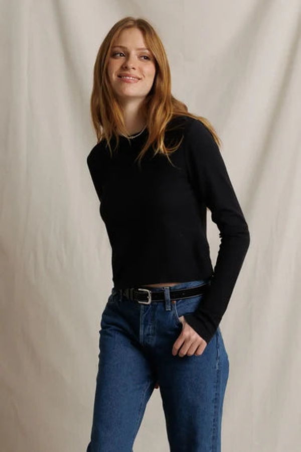 Perfect White Tee Ivanna Micro Modal LS Tee