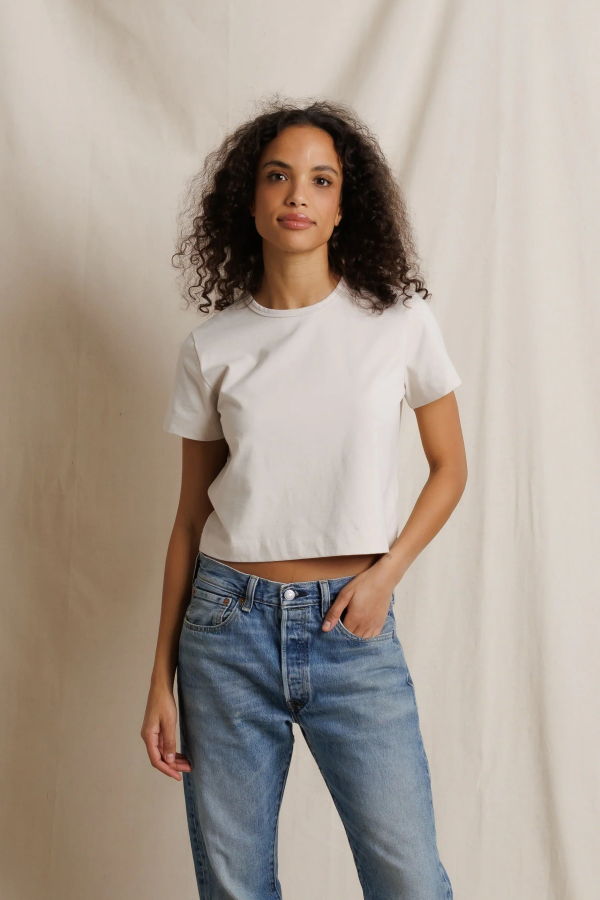 Perfect White Tee Sage Jersey T-Shirt