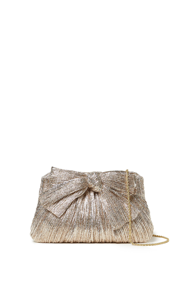 Loeffler Randall Rayne Bow Clutch - Champagne