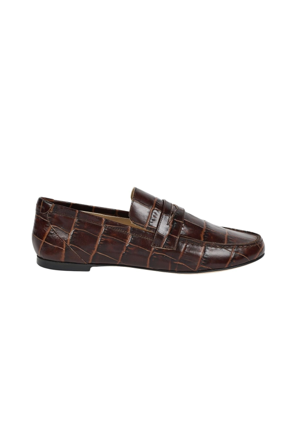 Jamie Haller The Penny Loafer - Oxblood Croc