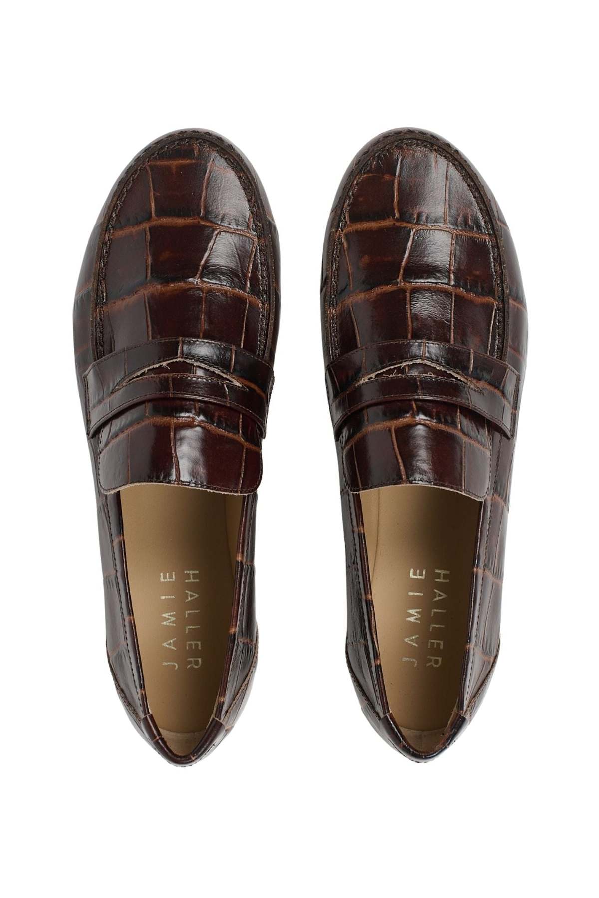 Jamie Haller The Penny Loafer - Oxblood Croc - Image 3 of 3