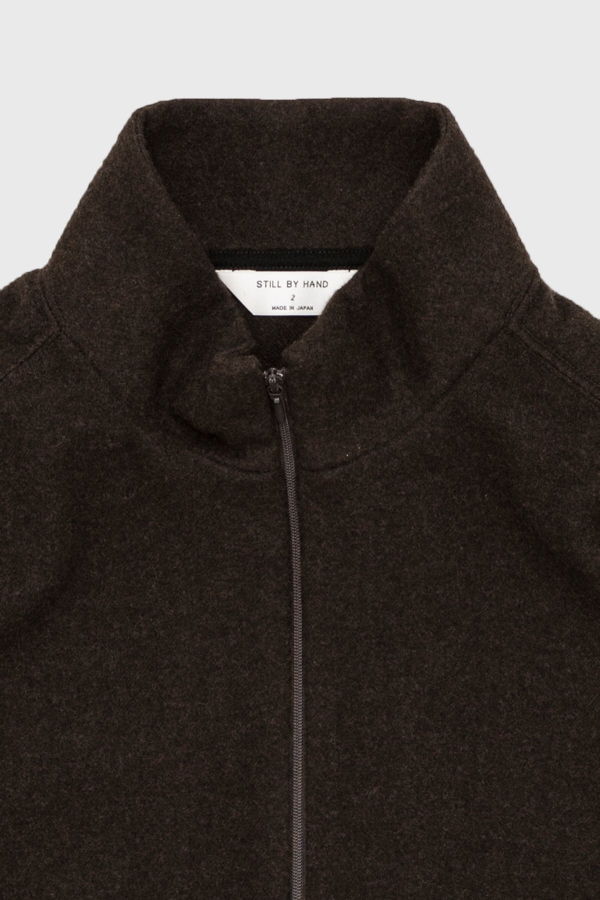 Still By Hand Cashmere Mixed High Neck Blouson