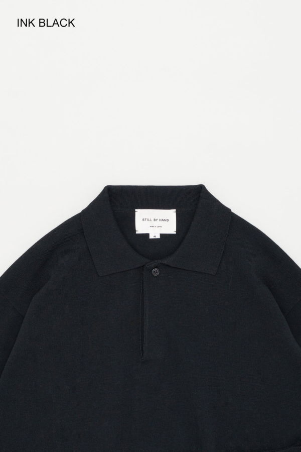 Still By Hand Silk Mixed Knitted Polo