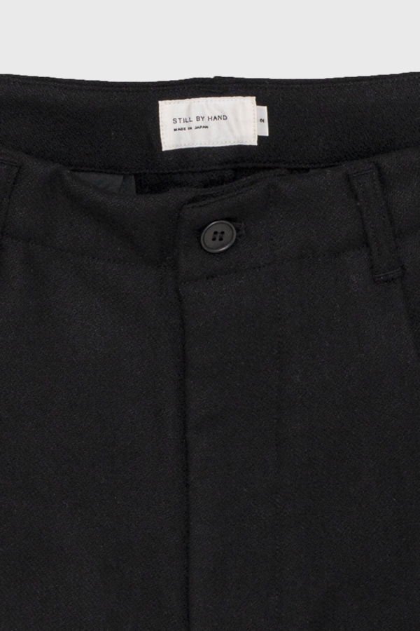 Still By Hand Wool/Nylon Wide Pants