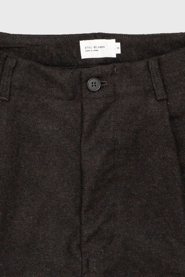 Still By Hand Wool/Nylon Wide Pants
