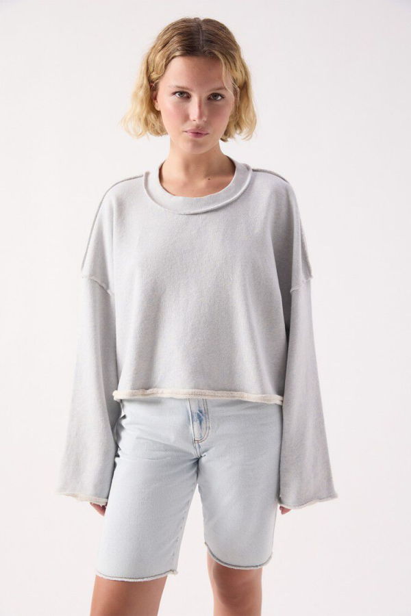 American Vintage Dantown Sweatshirt - Melange Sky