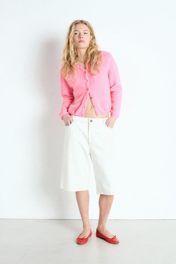 American Vintage Vito Cardigan - Melange Rose