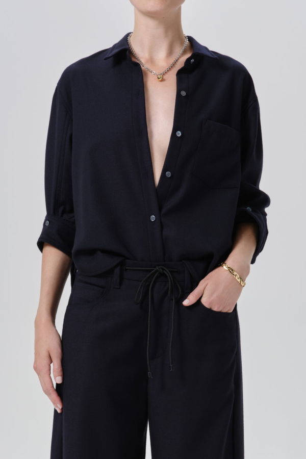 Citizens of Humanity Kayla Shrunken Italian Virgin Wool Shirt