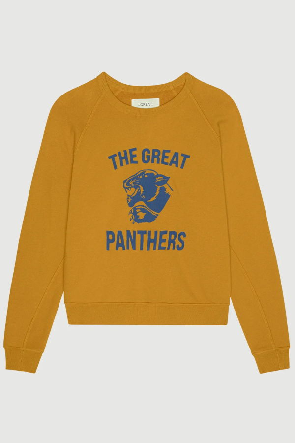 The Great. The Fleece Rookie Sweatshirt - Yellow