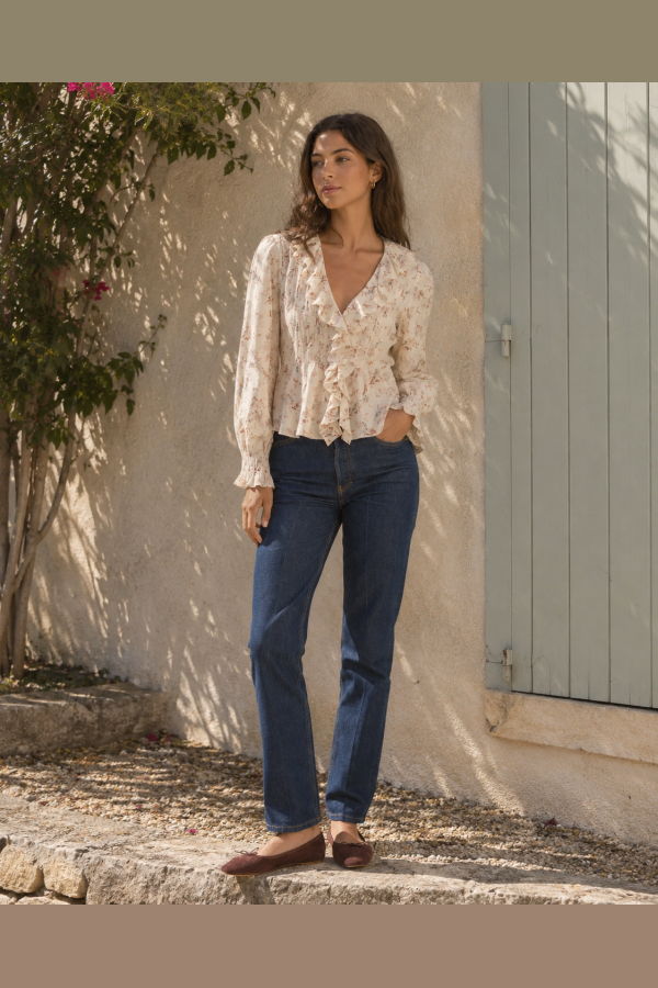 DÔEN Hardy Top - Crème Windswept Meadow