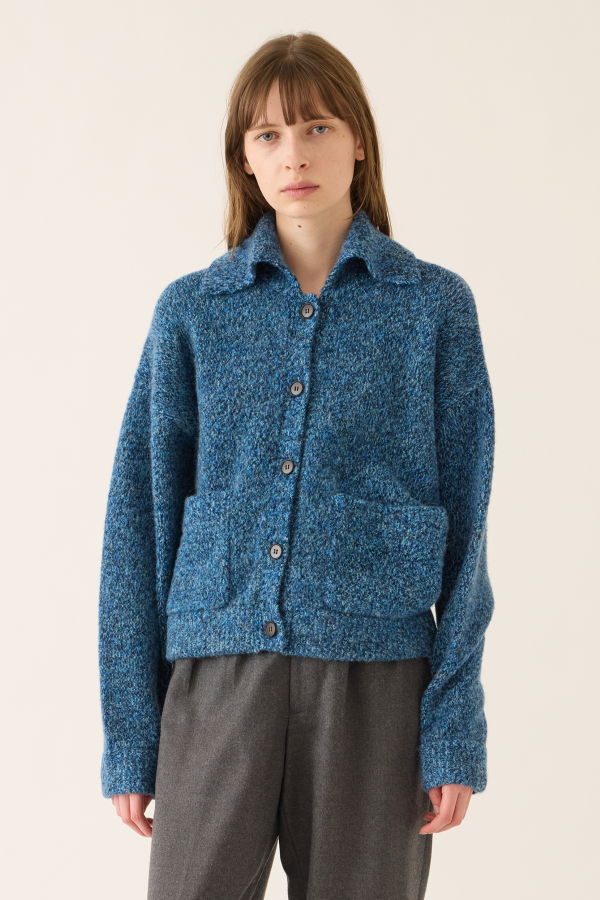 DEMYLEE Alice Speckled Wool Alpaca Cardigan