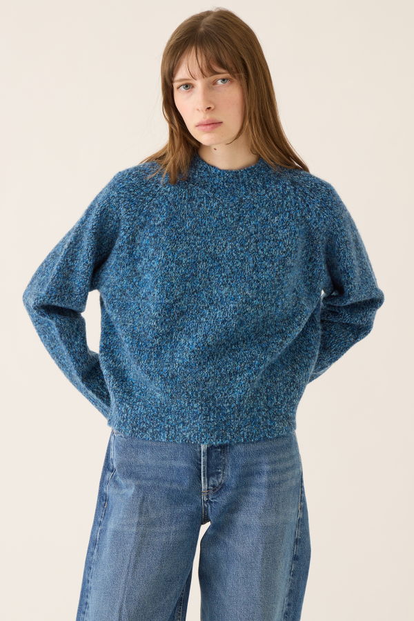demylee Margot Speckled Wool Alpaca Sweater