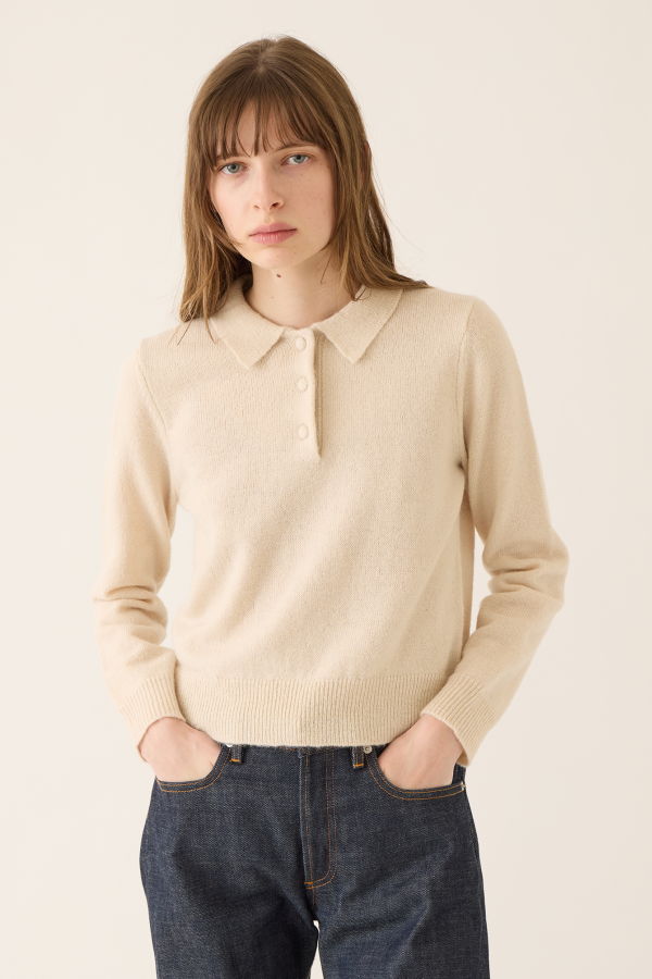 demylee Robin Alpaca Polo Sweater