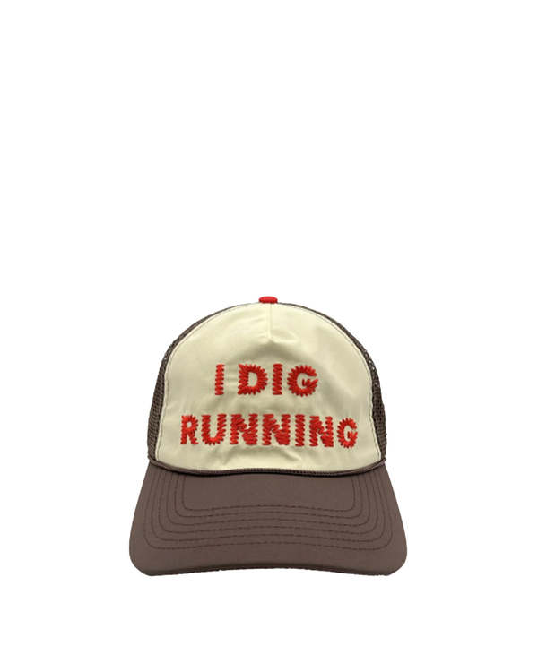 ALEX ZONO "I Dig Running" OG Trucker Hat - Brown ALEX ZONO "I Dig Running" OG Trucker Hat - Brown