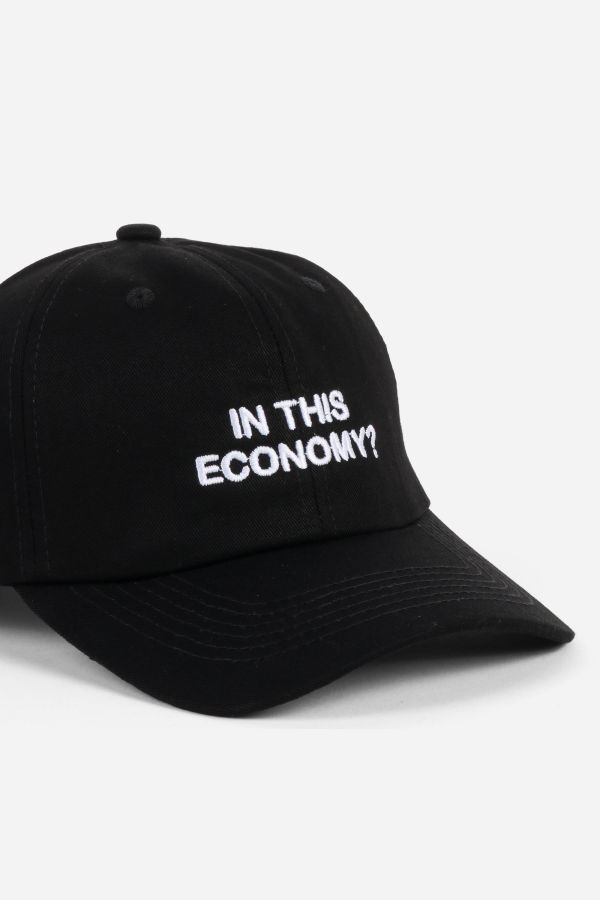 INTENTIONALLY __________. In This Economy? Dad Cap - Black White