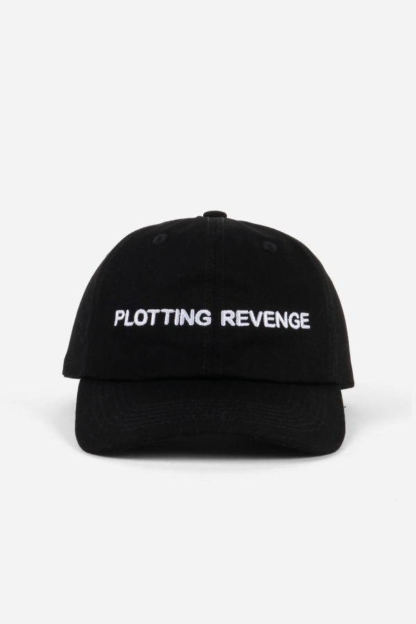 "INTENTIONALLY __________." Plotting Revenge Dad Cap - Black White