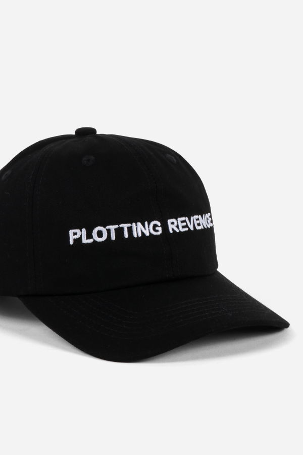 "INTENTIONALLY __________." Plotting Revenge Dad Cap - Black White