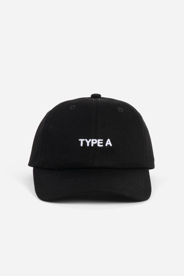 "INTENTIONALLY __________." Type A Dad Cap - Black White