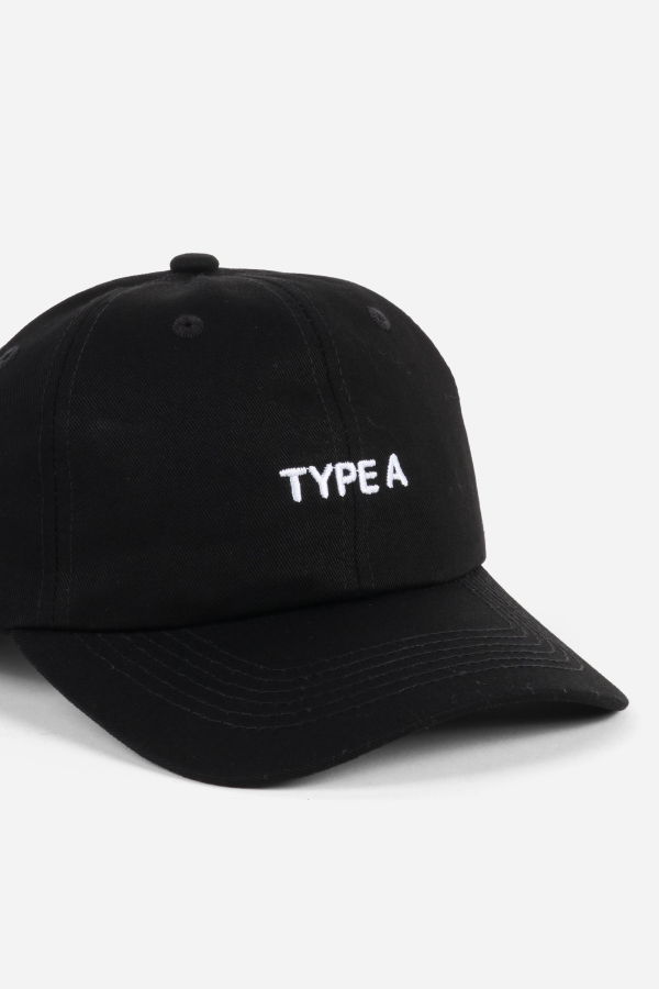 "INTENTIONALLY __________." Type A Dad Cap - Black White