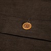 Studio D'Artisan 5739 Cotton/Linen Amami-Dorozome Mud-Dyed Shirt - Dark Brown - Thumbnail 5