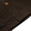 Studio D'Artisan 5739 Cotton/Linen Amami-Dorozome Mud-Dyed Shirt - Dark Brown - Thumbnail 6