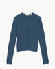 DÔEN Heath Cashmere Henley Sweater - Blue Stone - Thumbnail 1