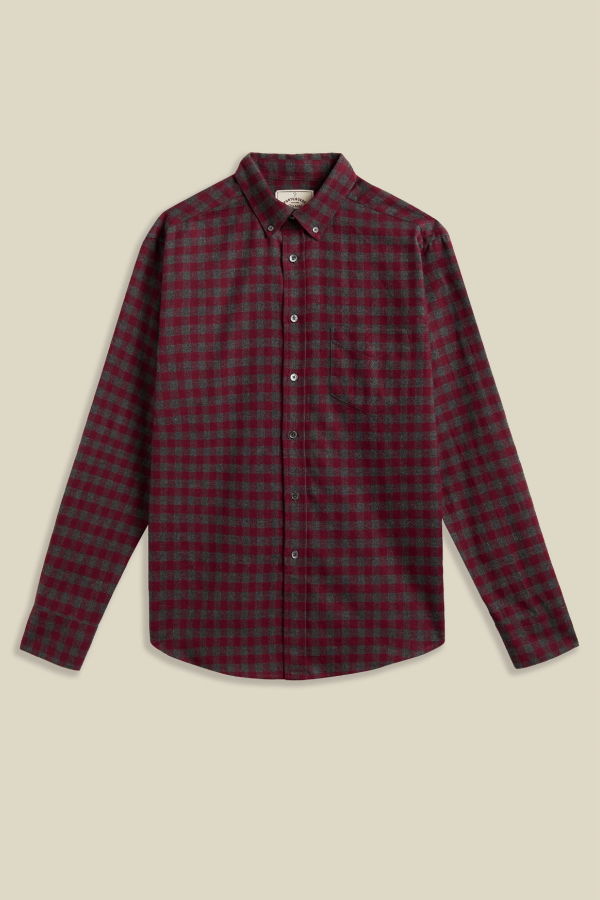 Portuguese Flannel Aquila Shirt - Red
