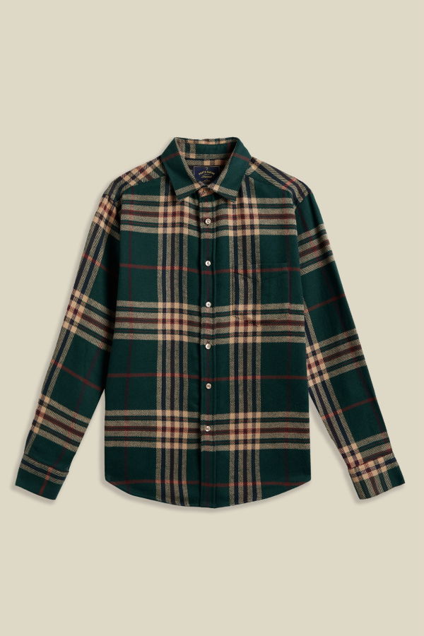 Portuguese Flannel Cervo Shirt - Green