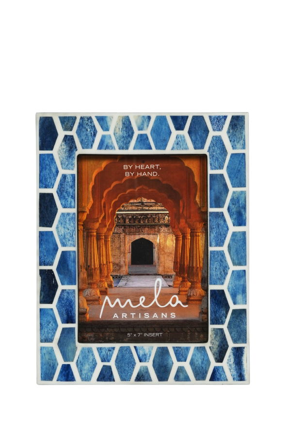Mela Artisans Gramercy Bone Inlay Photo Frame 5x7