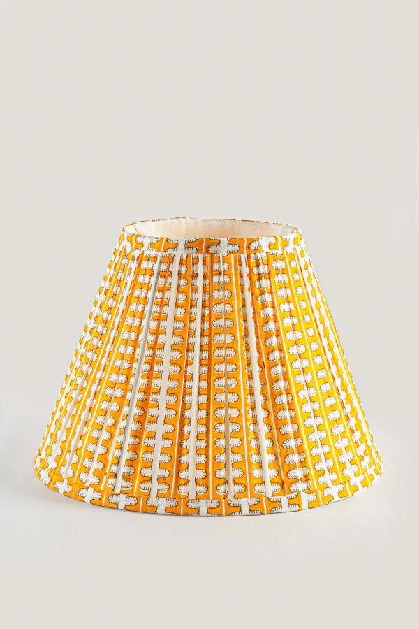 Mela Artisans Meadow Striped Handblocked Lampshade