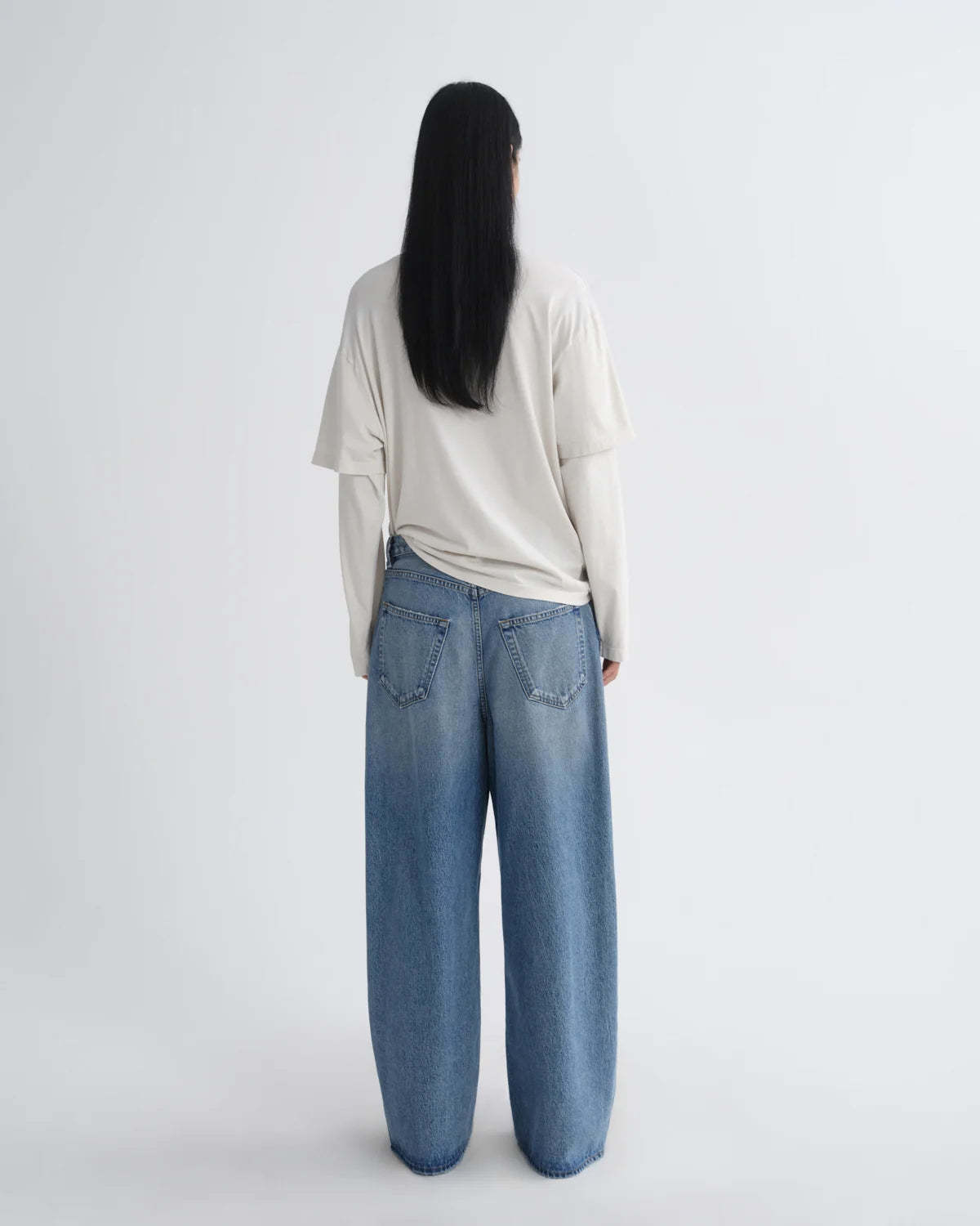 AGOLDE Lois Tee - Bone - Image 5 of 5