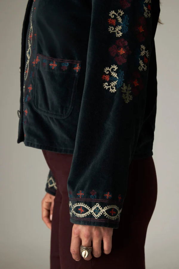 Maison Hotel Breton Jacket in Velvet