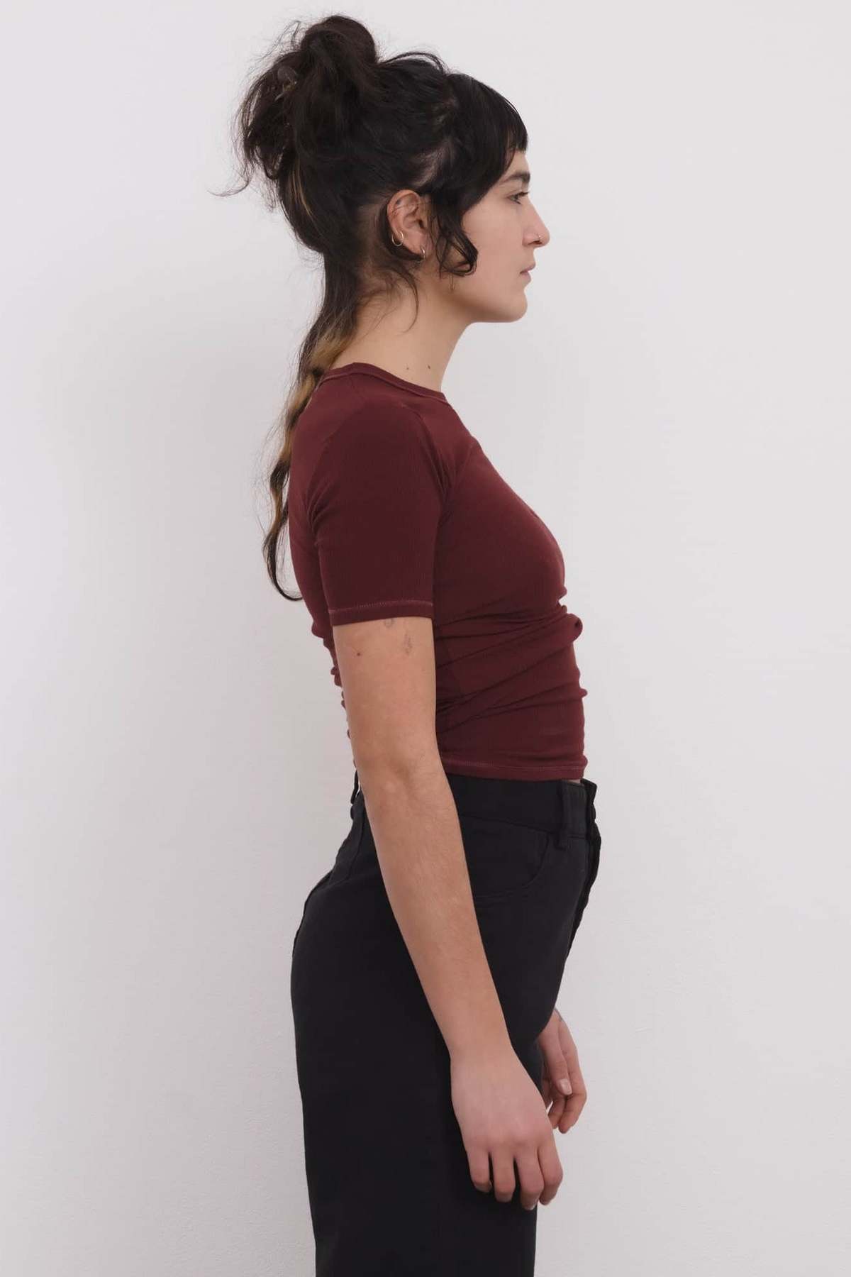 Baserange Heart Tee Shirt - Nara Red - Image 2 of 5