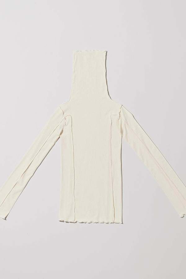 Baserange Omato Turtleneck Top - Off White