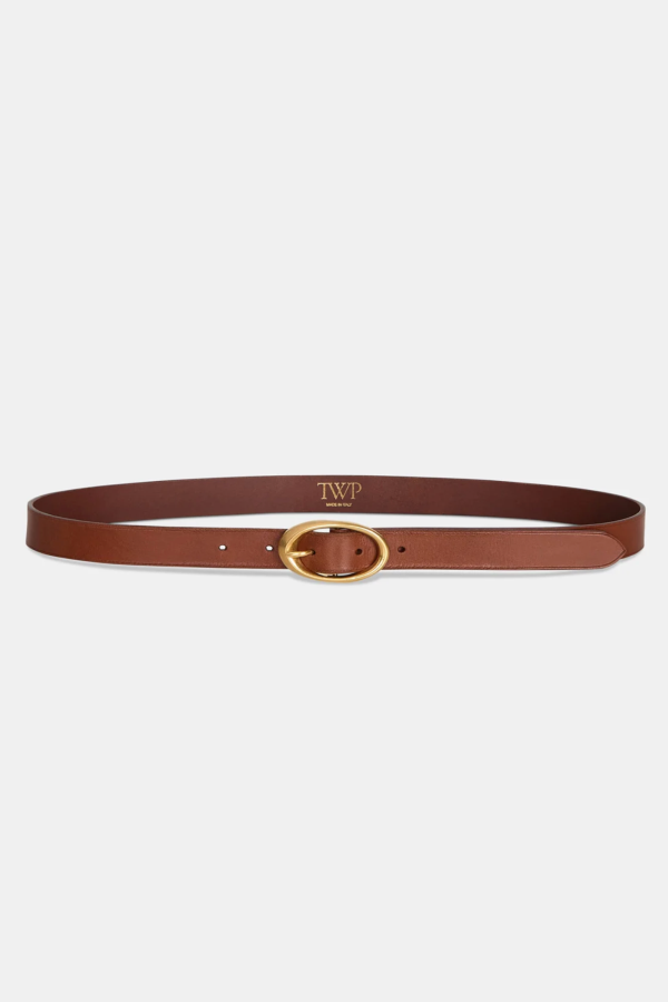 TWP Narrow Belt - Cognac