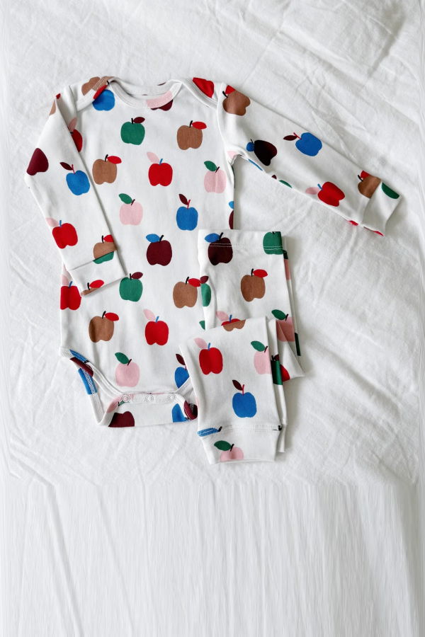 KIDS Lewis Onesie + Pant Set - Apple in Harvest