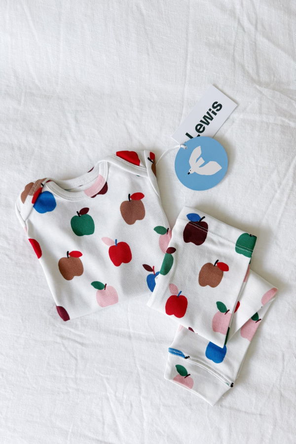 KIDS Lewis Onesie + Pant Set - Apple in Harvest