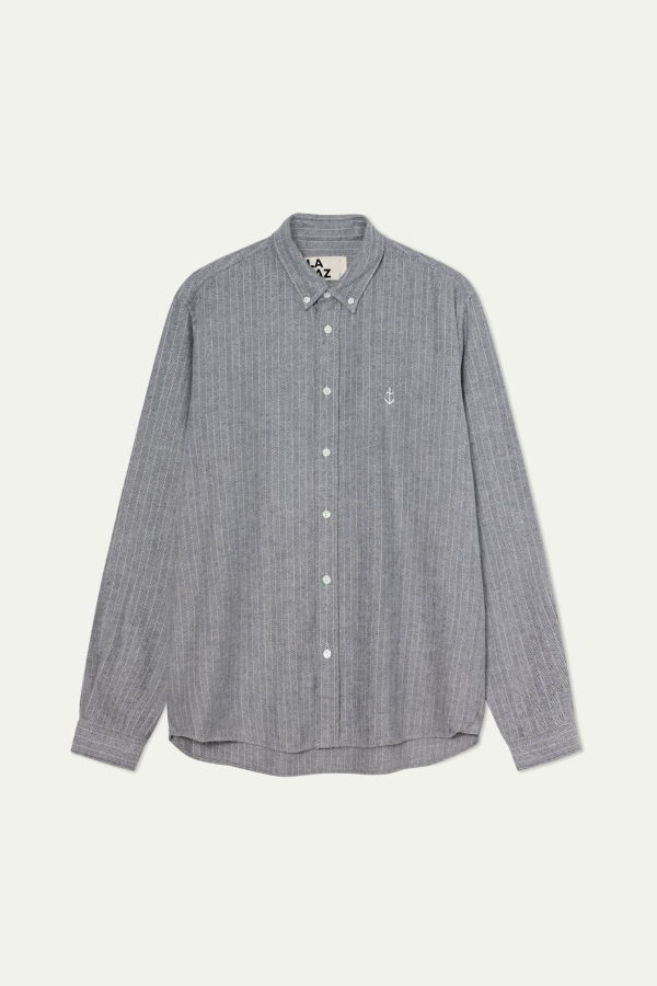 La Paz Teles Shirt - Graphite Herringbone