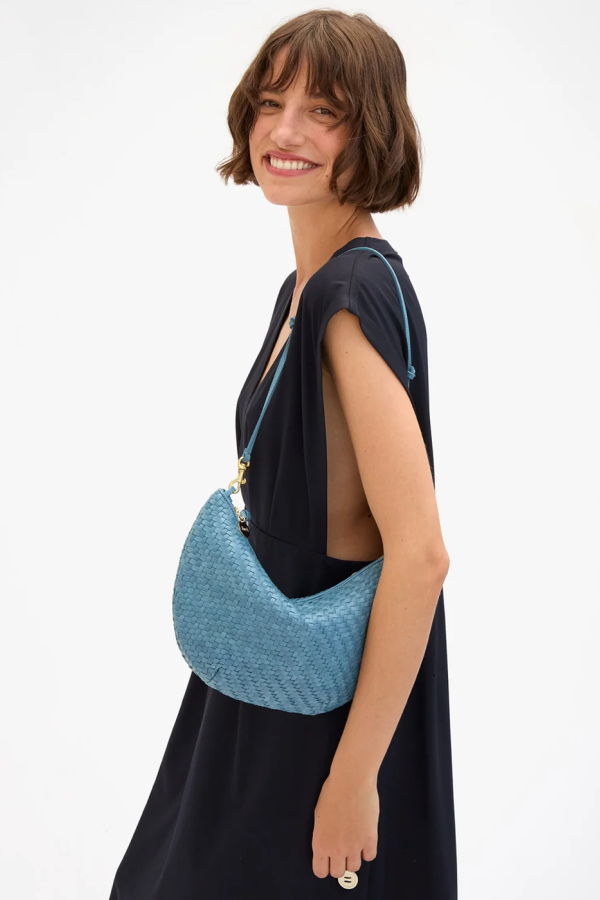 Clare V. Lune Woven Zig Zag Handbag