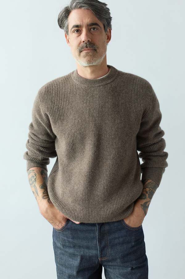Tercette Crew Sweater - Undyed Light Brown
