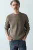 Tercette Crew Sweater - Undyed Light Brown - Thumbnail 1