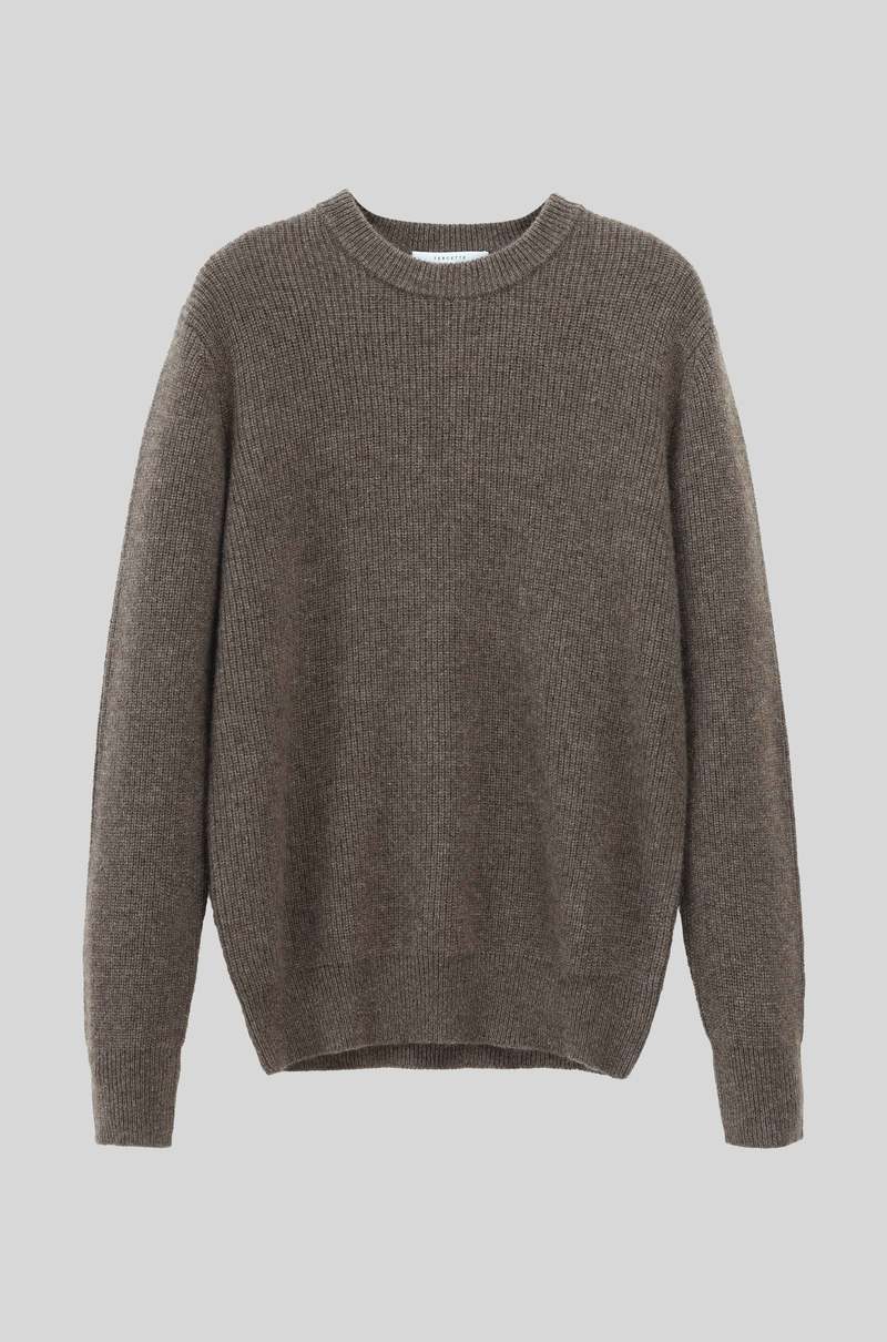 Tercette Crew Sweater - Undyed Light Brown