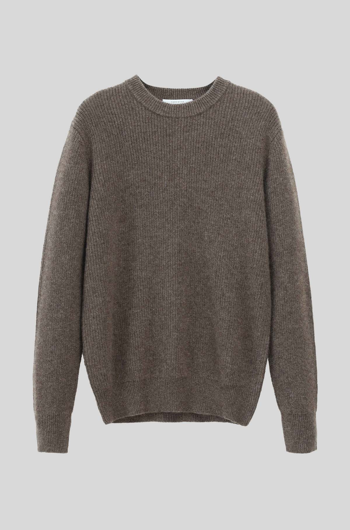 Tercette Crew Sweater - Undyed Light Brown - Image 4 of 5